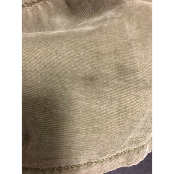 Topshop Green Chambray Military Style Jacket Size 4 - Picture 4 of 4